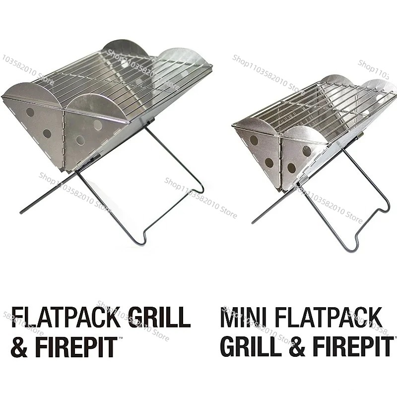 Outdoor Camping Fire Pit - Stable Outdoor Camping Flat Backpack Portable