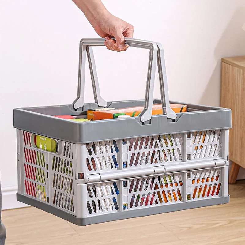 Outdoor Camping Folding Storage Box - Large Folding Basket Portable Outdoor Picnic
