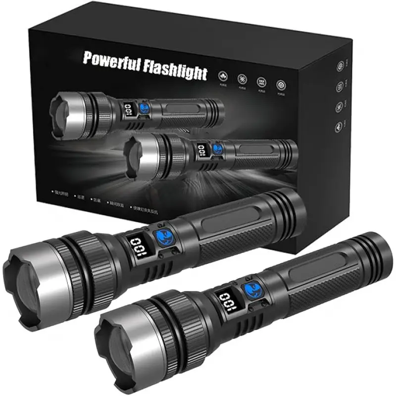 Outdoor Camping And Fishing - Ultra-Bright Rechargeable Flashlight, Compact & Lightweight