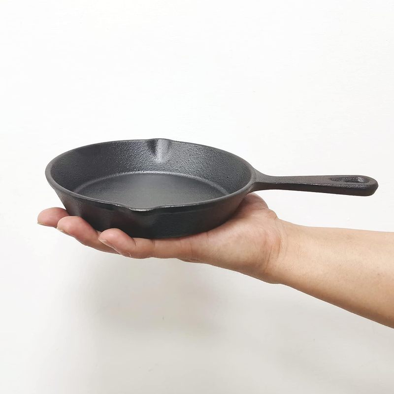 Outdoor Camping Oven - 6 Inch Cast Iron Skillet, Frying