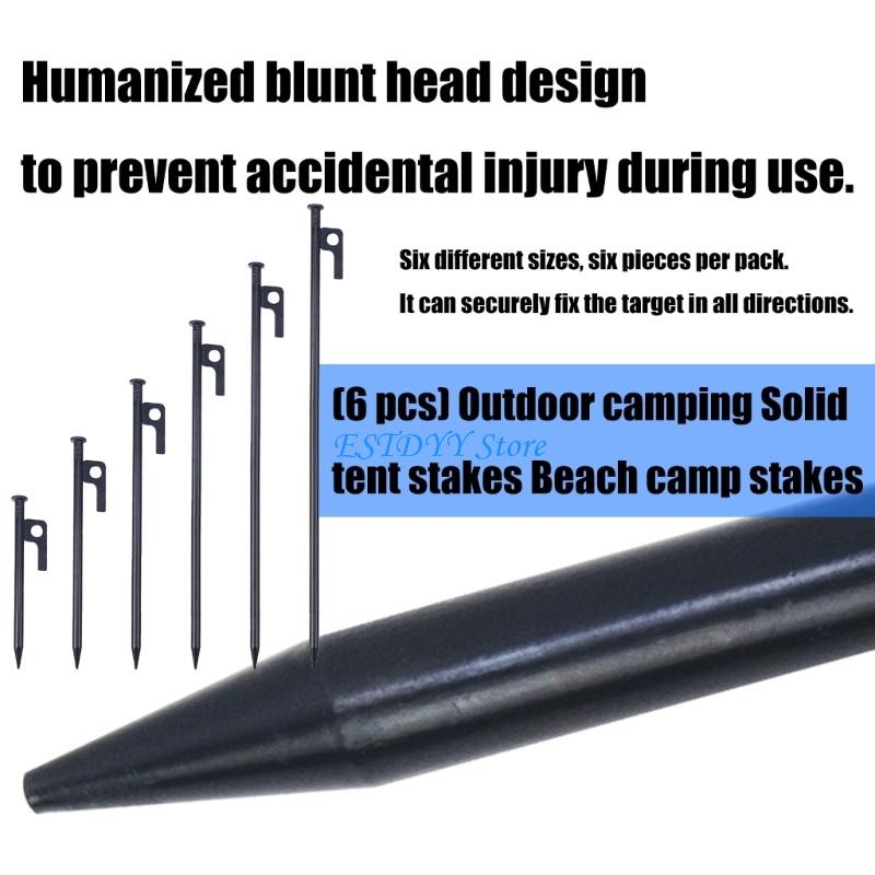Camping Tent - G6DE Heavy Type Steel Camping Stakes