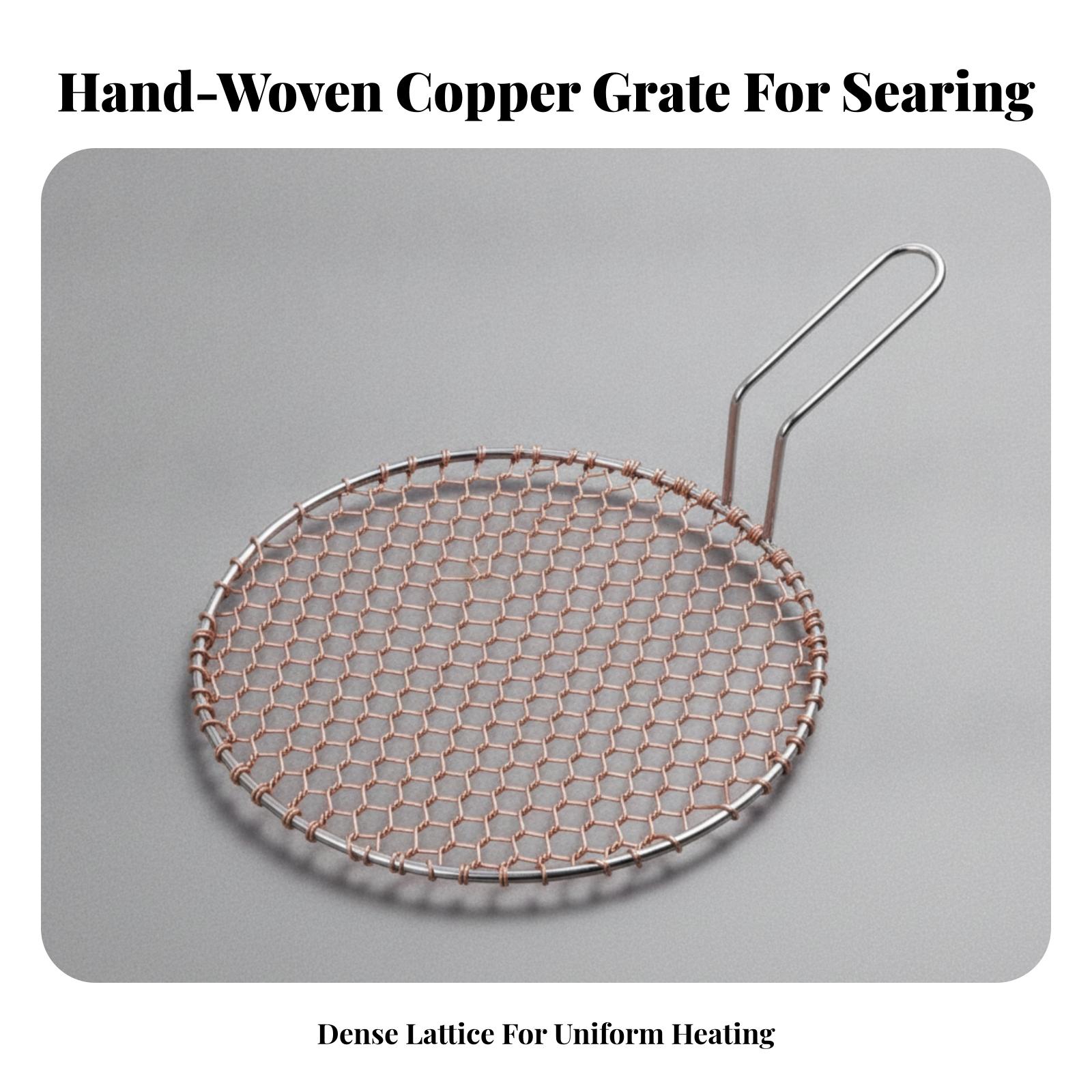 Portable Copper Mesh Round Gri - Cooking Outdoor Camping 评论和价格