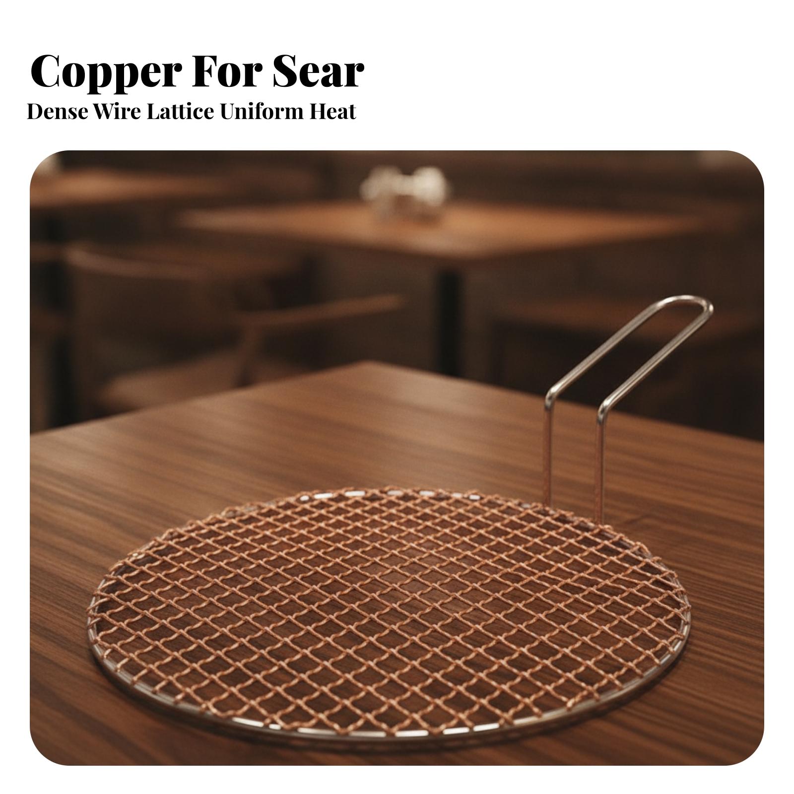 Portable Copper Mesh Round Gri - Cooking Outdoor Camping 评论和价格