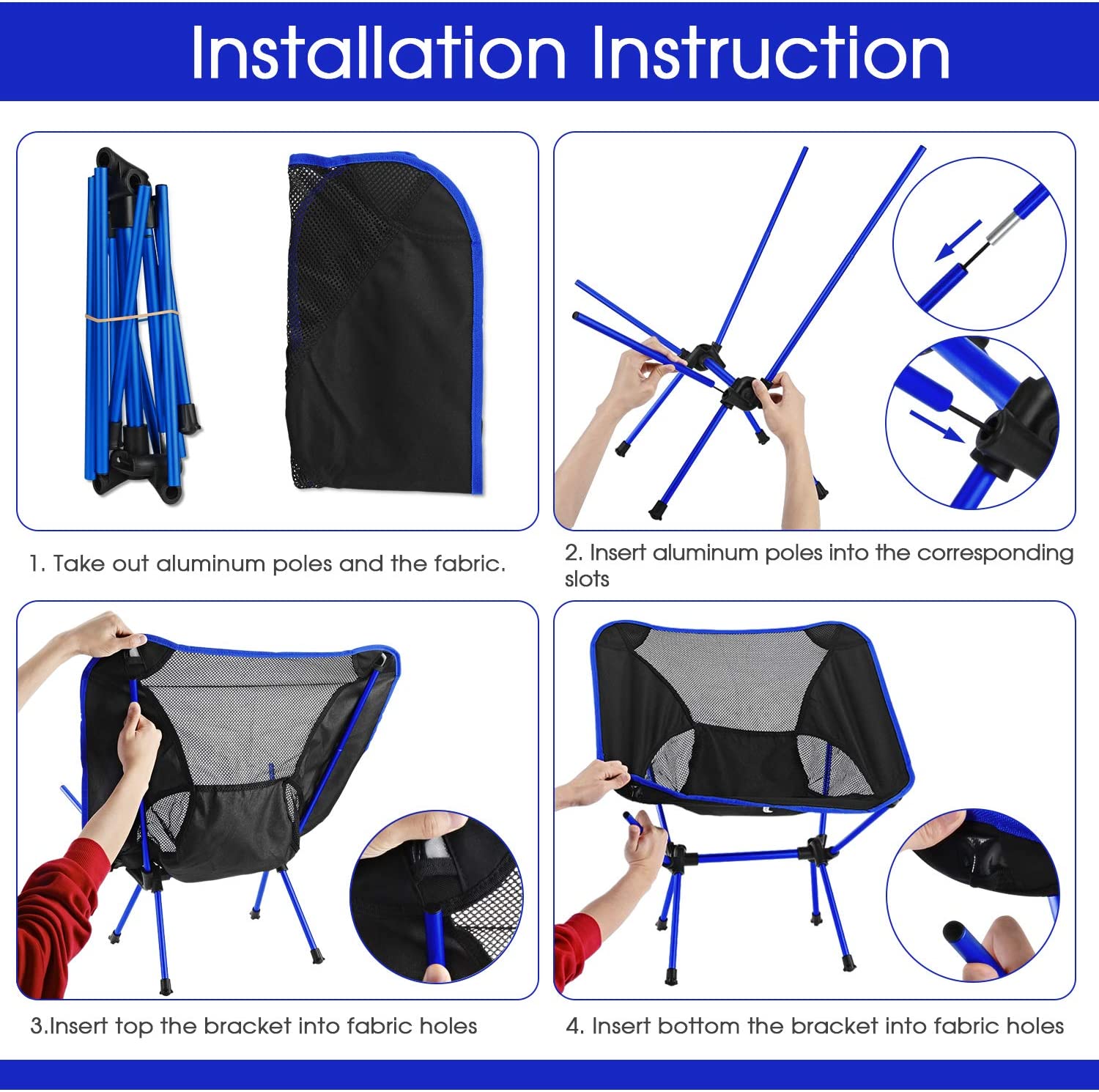 Folding Chair Ultralight Detac - Outdoor Camping Table And Chairs 评论和价格