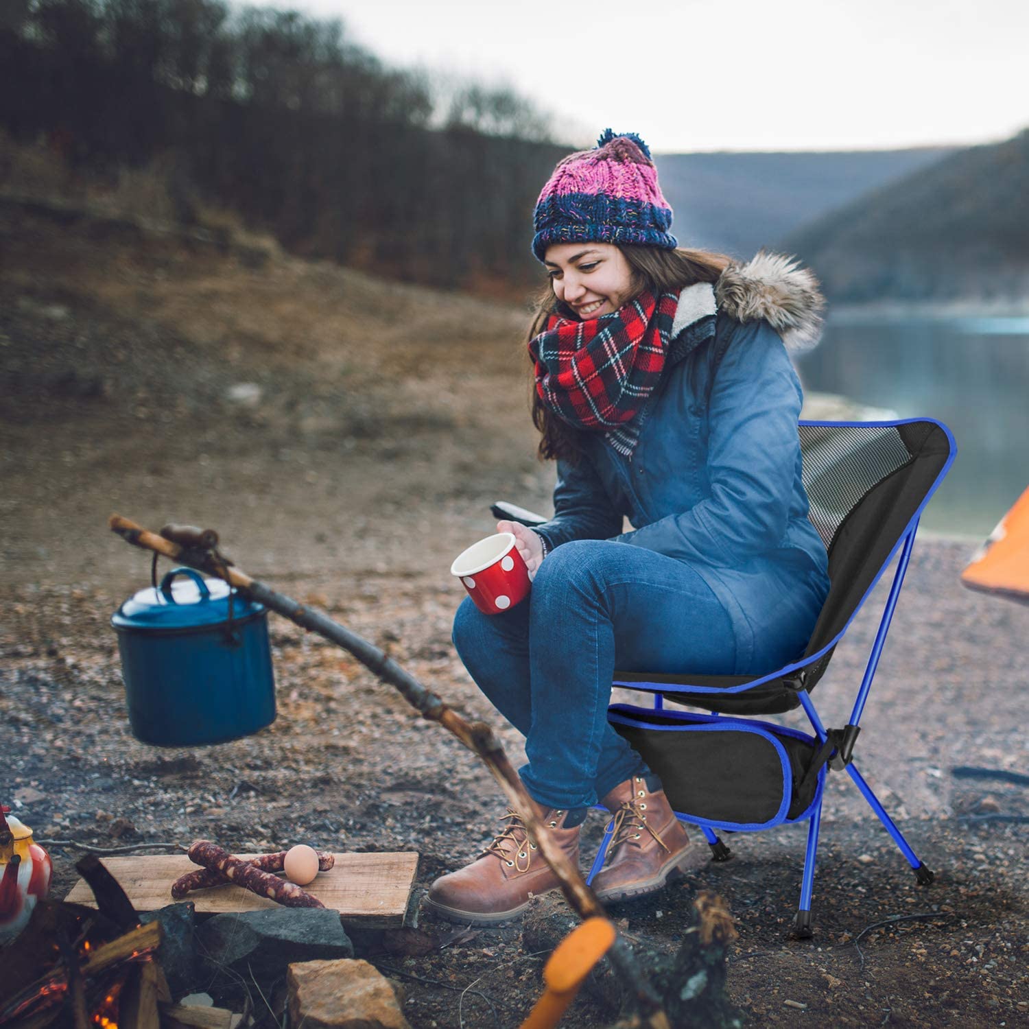 Folding Chair Ultralight Detac - Outdoor Camping Table And Chairs 评论和价格
