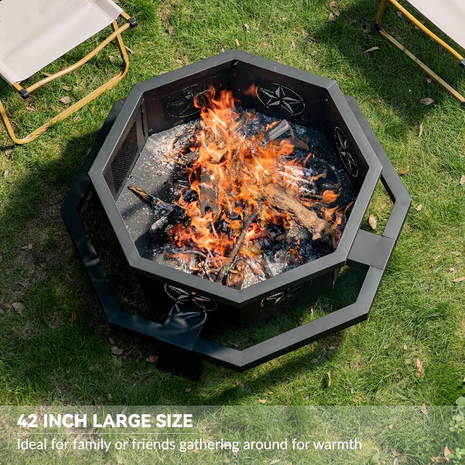 Outdoor Fire Pit with Fire Pok - Outdoor Camping Fire Pit 评论和价格