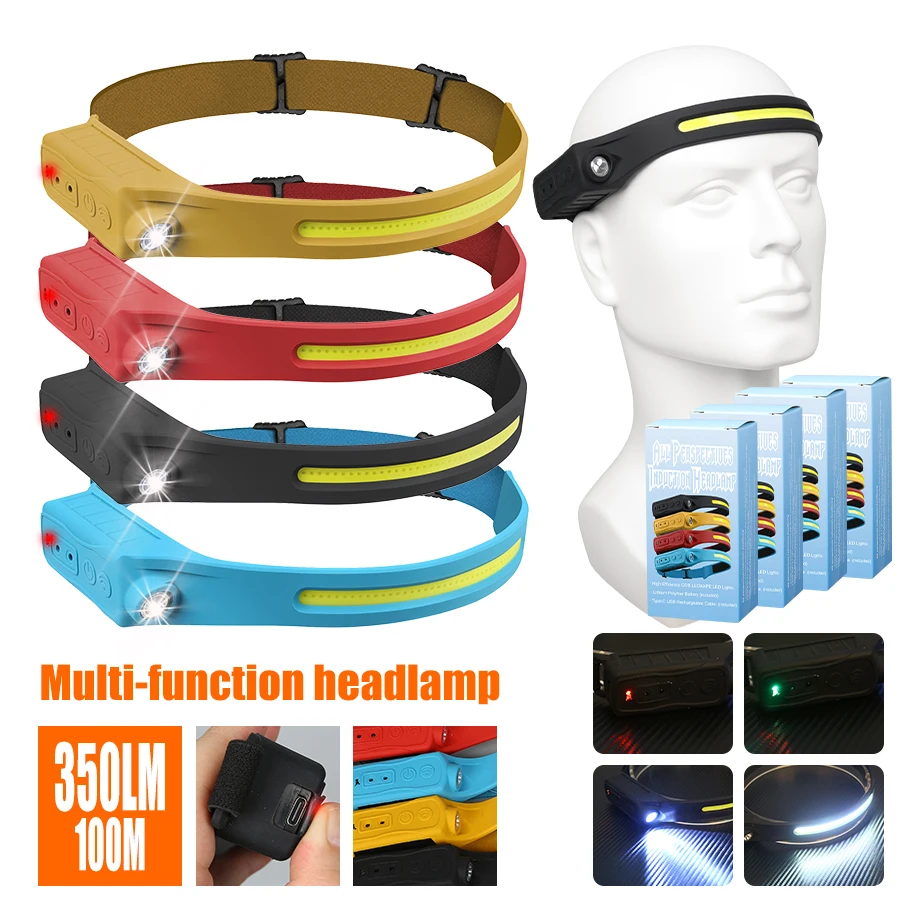 Rechargeable Headlamp 350 Lume - Outdoor Camping And Fishing 评论和价格