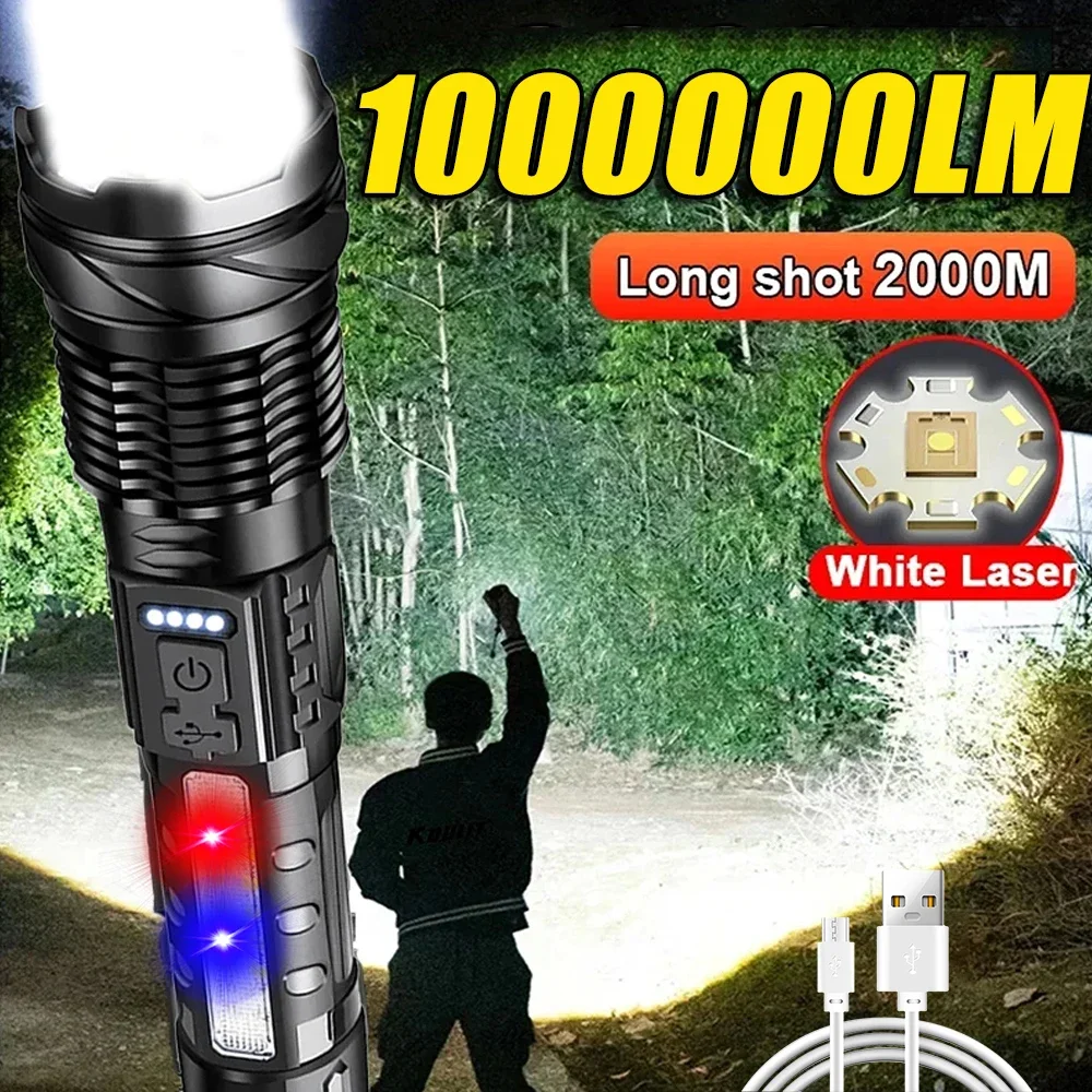 Powerful LED Flashlight Rechar - Outdoor Camping And Fishing 评论和价格