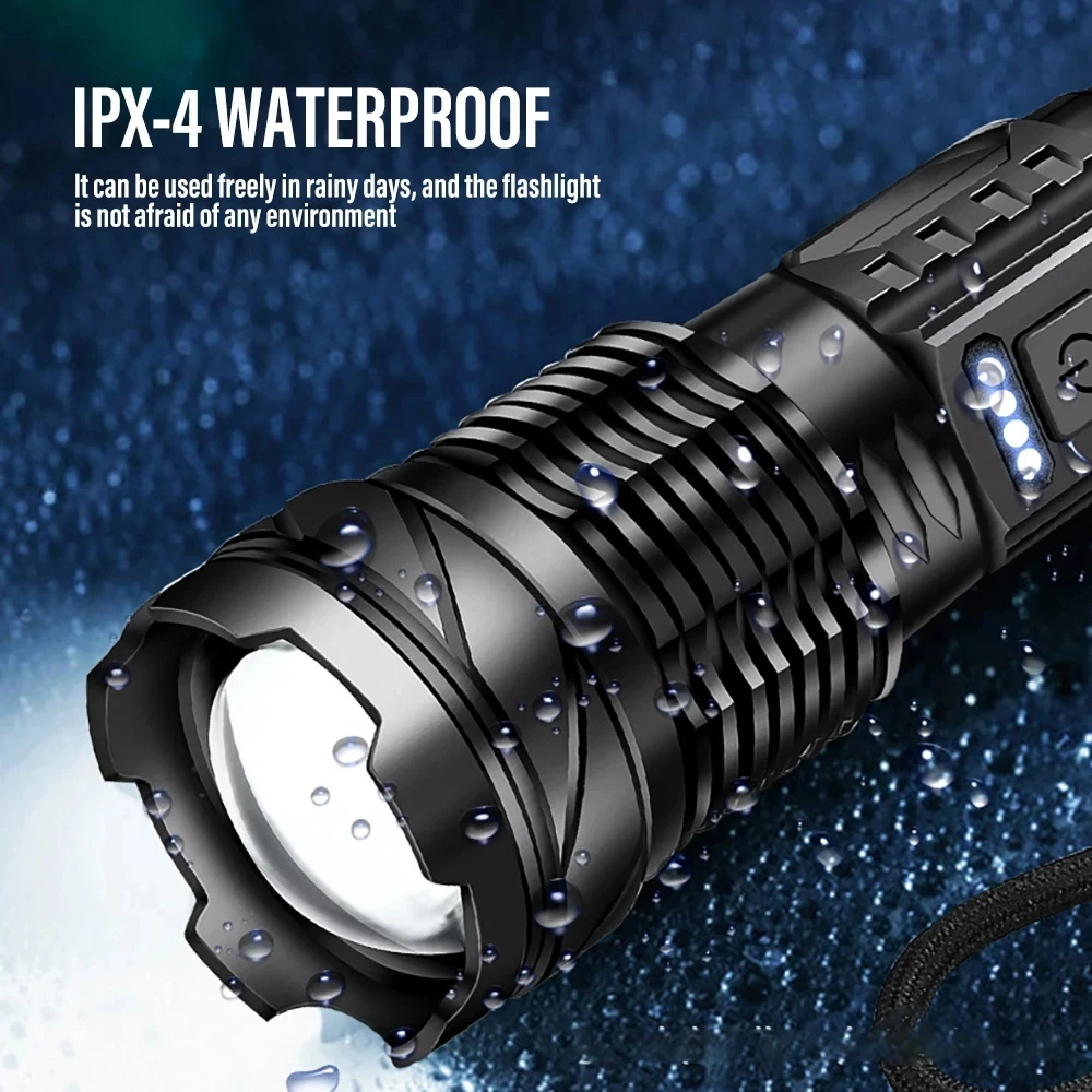 Powerful LED Flashlight Rechar - Outdoor Camping And Fishing 评论和价格