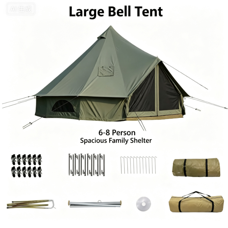 Oxford Cloth Pyramid Tent Wate - Outdoor Yurt Camping 评论和价格