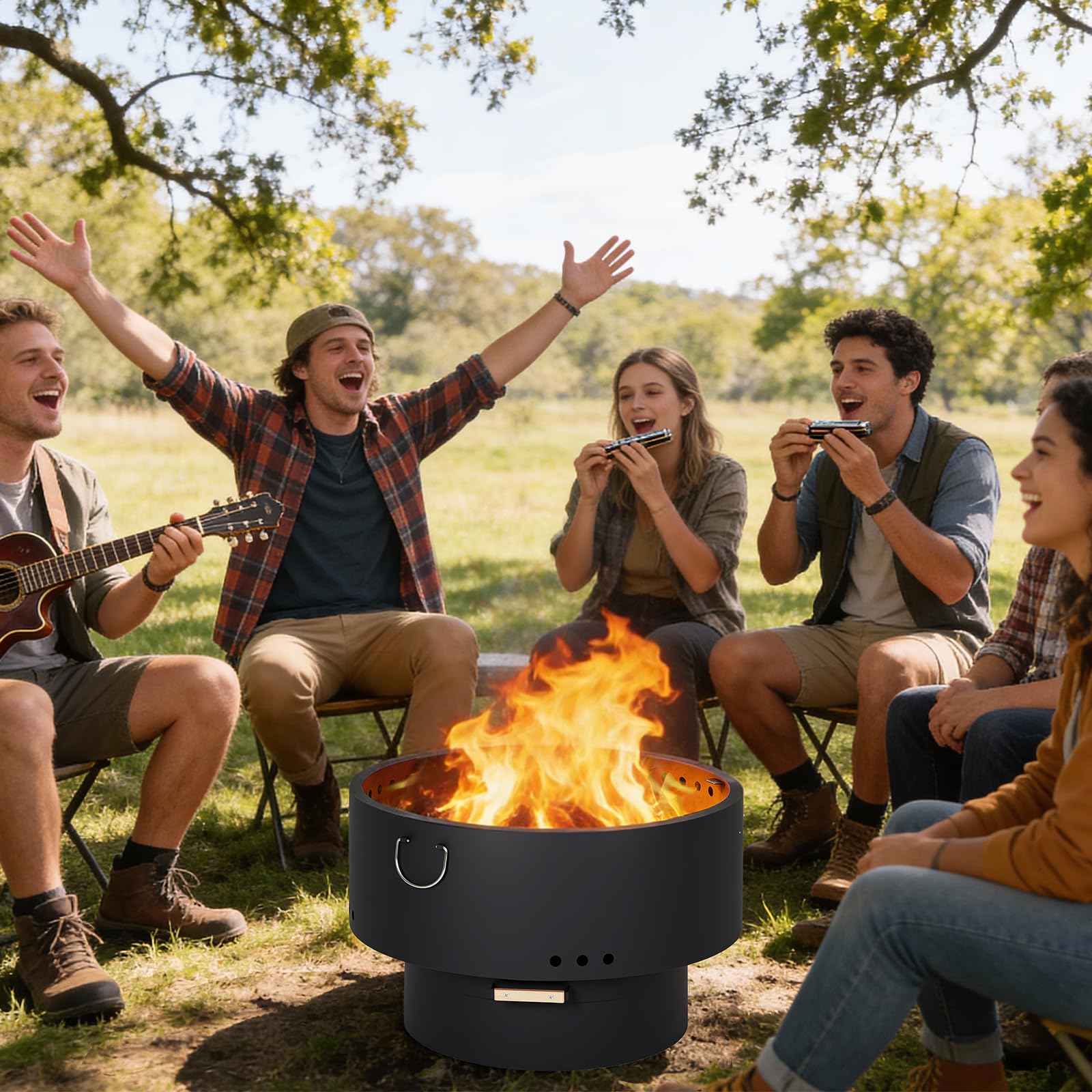 30 Inch Smokeless Outdoor Fire - Outdoor Camping Fire Pit 评论和价格