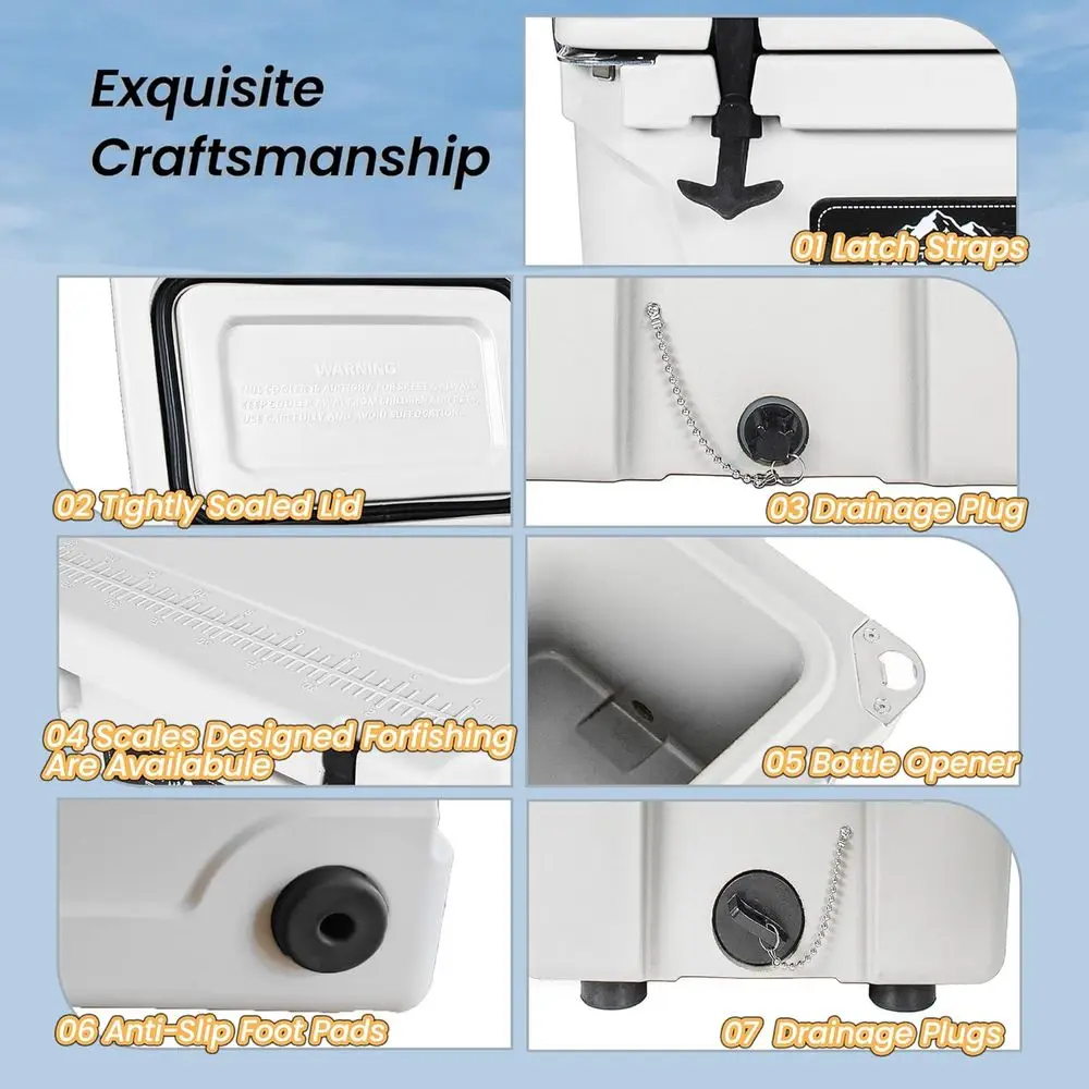 65-Quart White Heavy-Duty Insu - Outdoor Camping Jobs 评论和价格