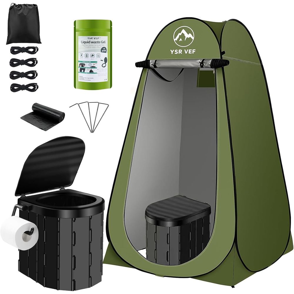Portable Toilet Kit, Camping T - Outdoor Camping Toilet Tent 评论和价格