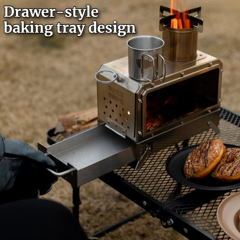 Stainless Steel Square Firewoo - Cooking Outdoor Camping 评论和价格
