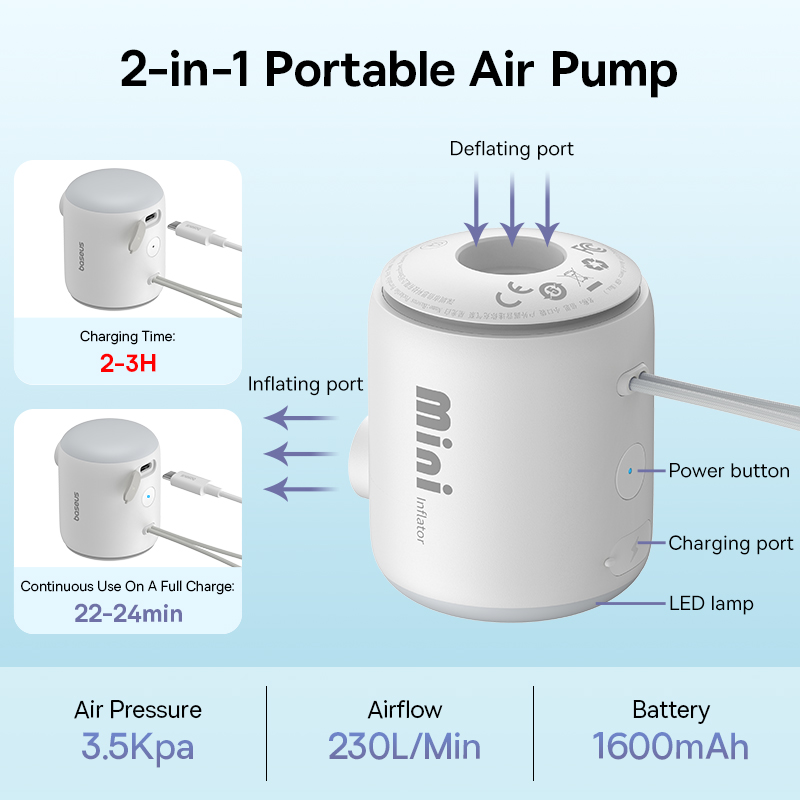 Baseus Air Pump Wireless Air C - Outdoor Camping Rug 评论和价格