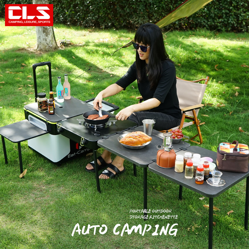 Portable Mobile Camping Kitche - Outdoor Camping Folding Storage Box 评论和价格