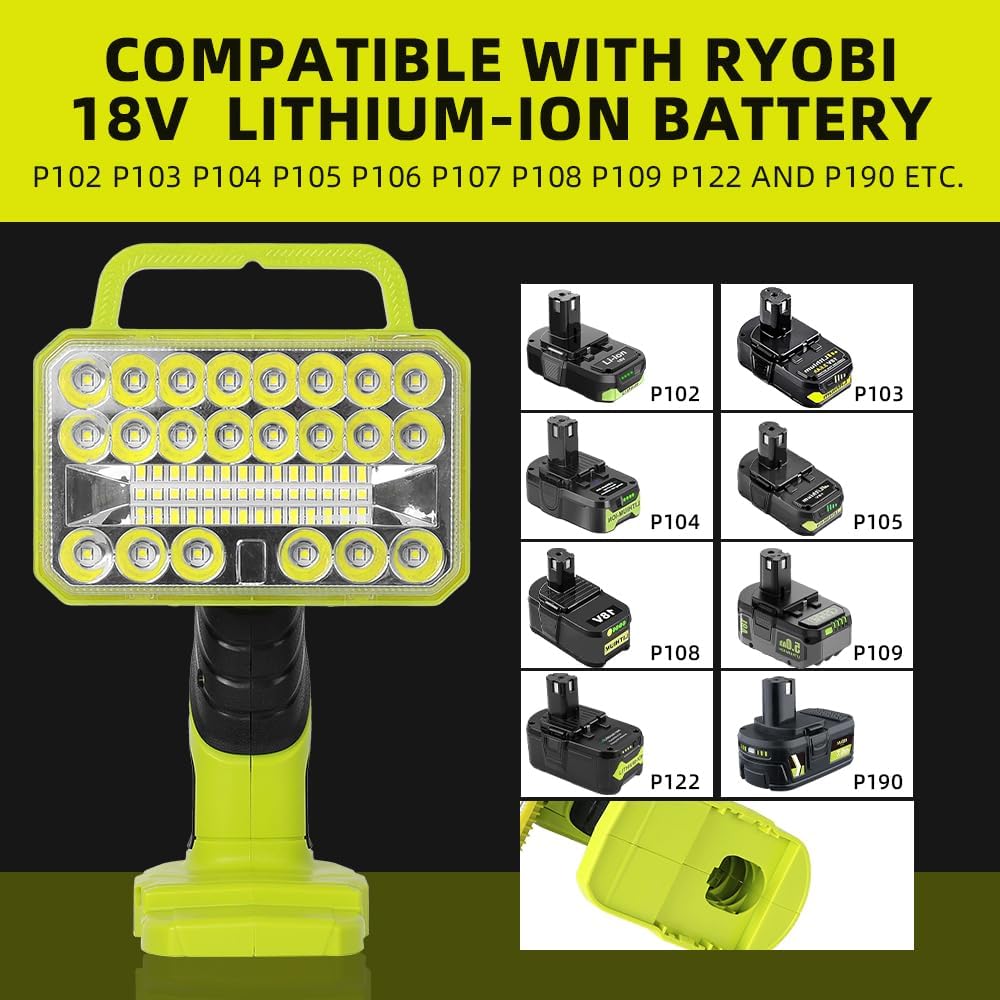 18W 2000LM Cordless LED Flashl - Outdoor Camping Jobs 评论和价格
