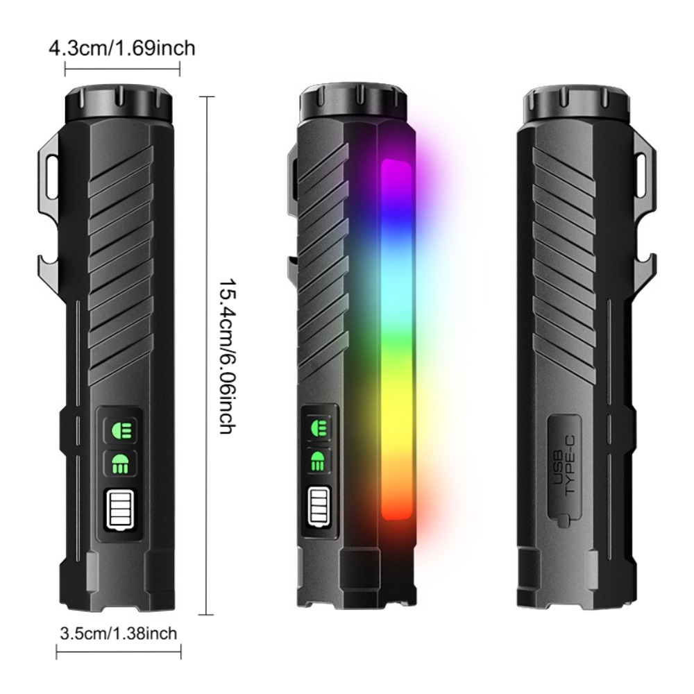 Tactical Flashlight Type-c Rec - Outdoor Camping And Fishing 评论和价格