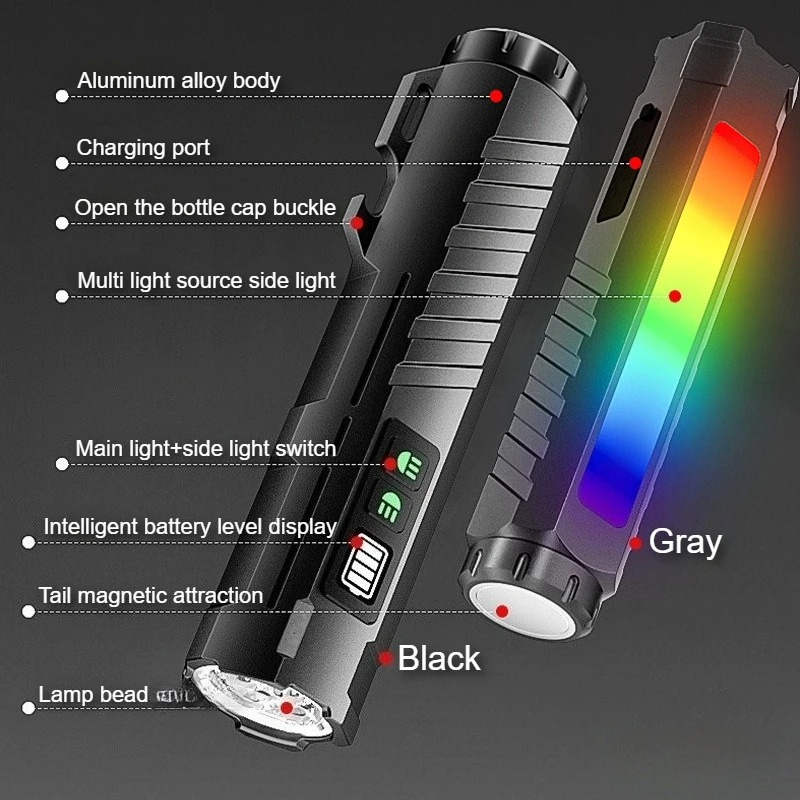 Tactical Flashlight Type-c Rec - Outdoor Camping And Fishing 评论和价格
