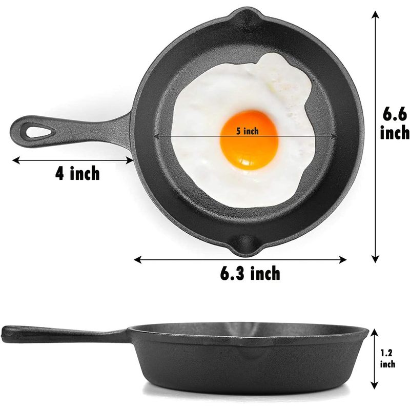 6 Inch Cast Iron Skillet, Fryi - Outdoor Camping Oven 评论和价格