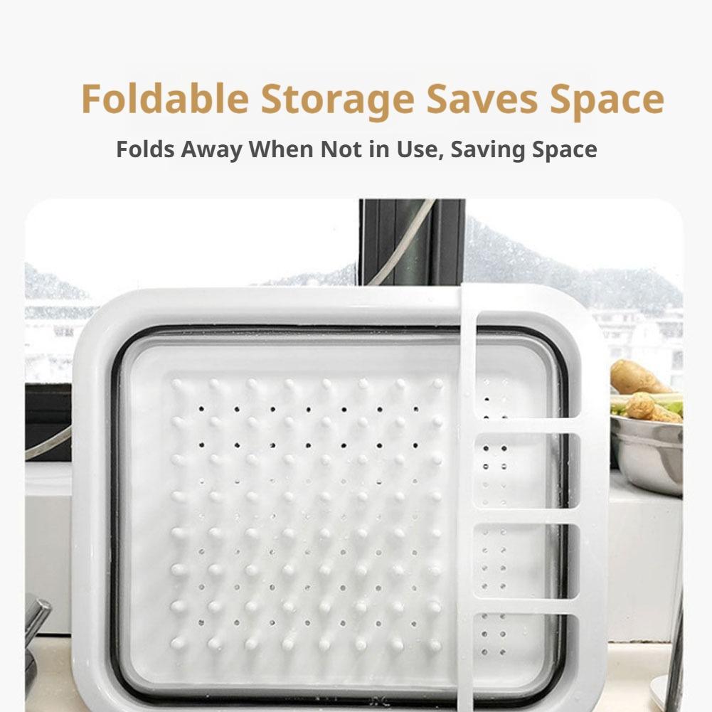 Foldable Dish Drainer Bowl Rac - Outdoor Camping Folding Storage Box 评论和价格