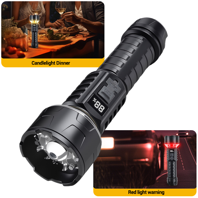 COB LED Flashlight Rechargeabl - Outdoor Camping Lighting 评论和价格
