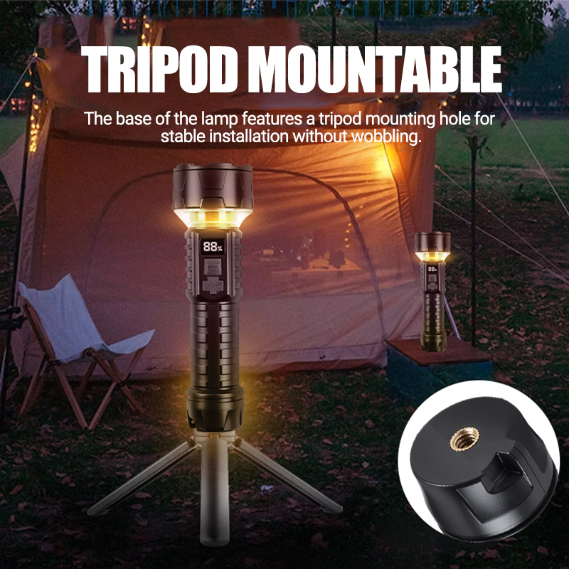 COB LED Flashlight Rechargeabl - Outdoor Camping Lighting 评论和价格