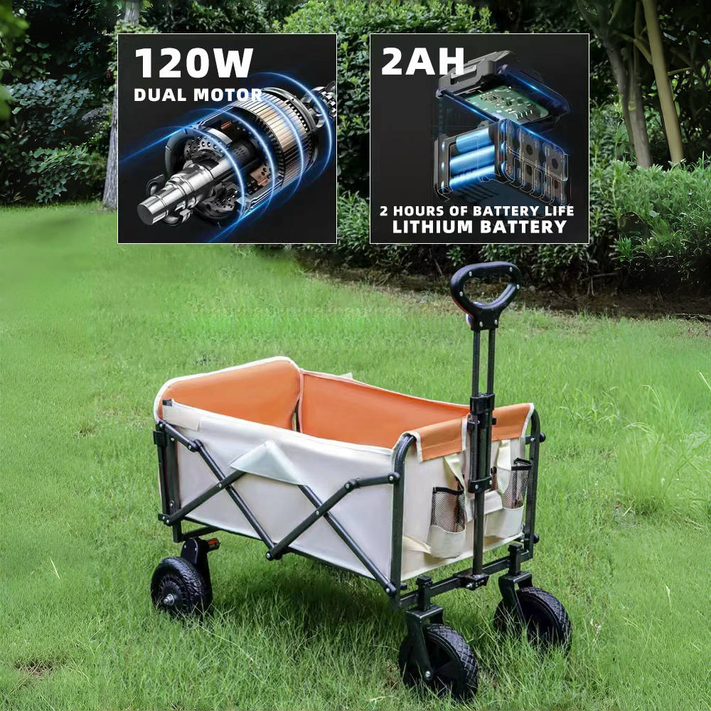 Electric Camping Wagon Cart Fo - Outdoor Camping And Fishing 评论和价格