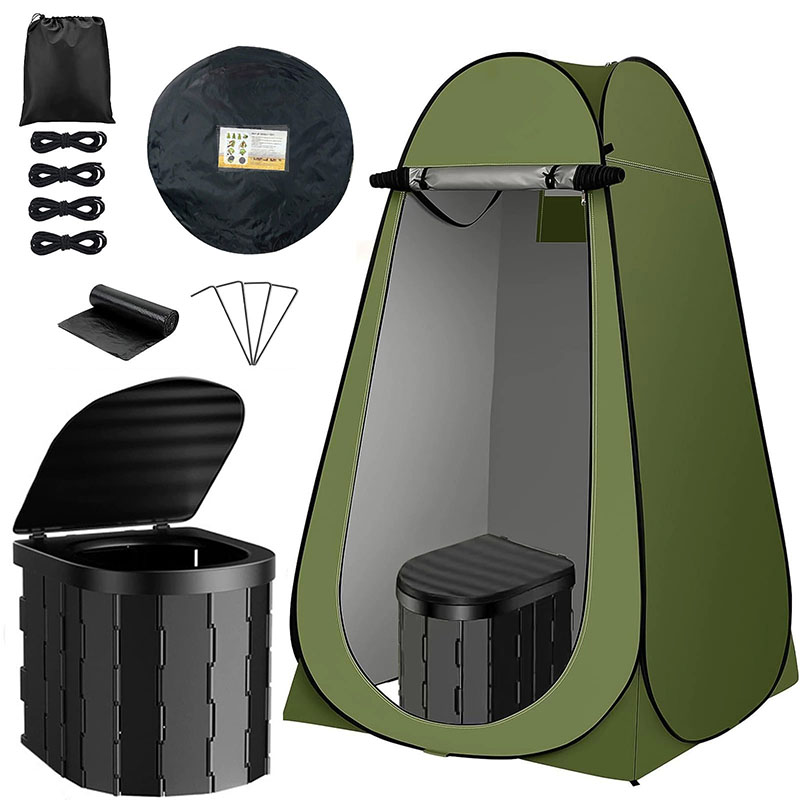 ‌Portable Pop-Up Toilet Tent P - Outdoor Camping Toilet Tent 评论和价格