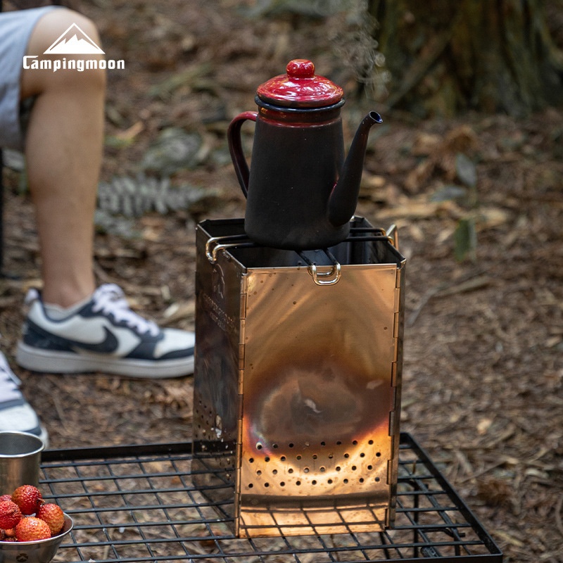 CAMPINGMOON Fire Pit Cooking S - Outdoor Camping Fire Pit 评论和价格