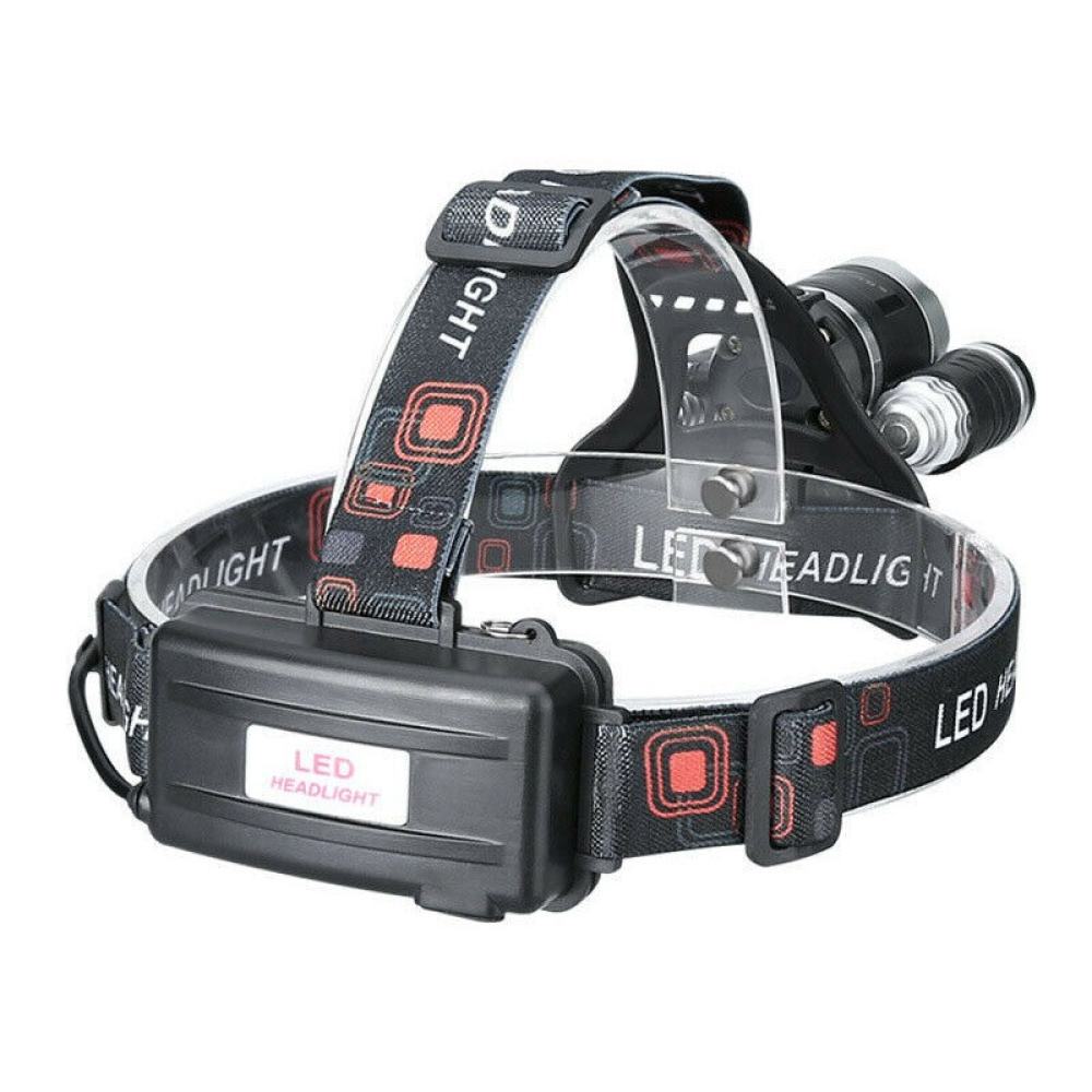 Powerful LED Headlamp 3 Bulb T - Outdoor Camping Jobs 评论和价格