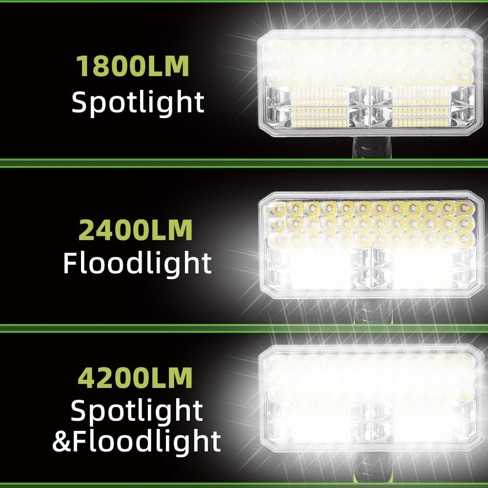 40W 4200LM Cordless LED Flashl - Outdoor Camping Jobs 评论和价格