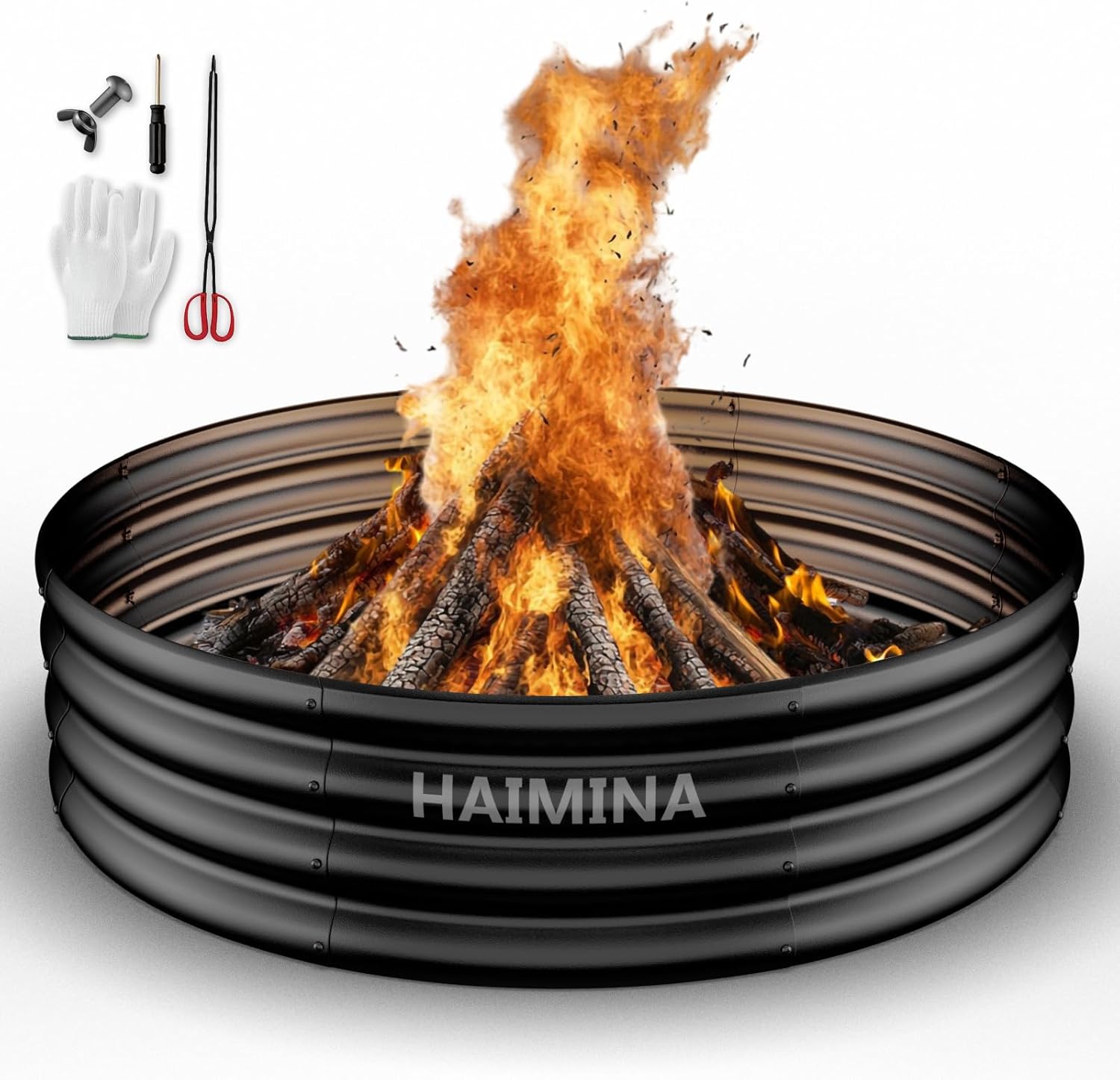 36 Inch Heavy Duty Fire Pit Ri - Outdoor Camping Fire Pit 评论和价格