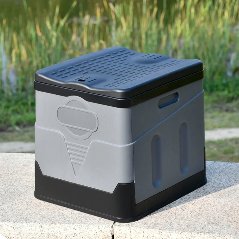 Outdoor Folding Toilet Portabl - Outdoor Camping Folding Storage Box 评论和价格