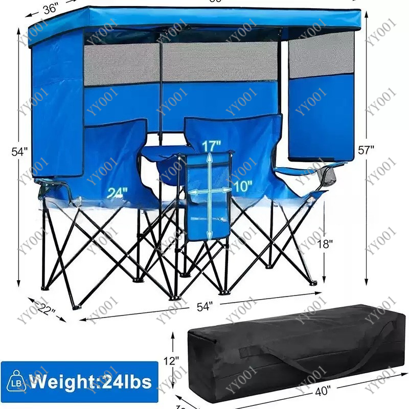 Portable Double Folding Campin - Outdoor Camping Folding Chair 评论和价格