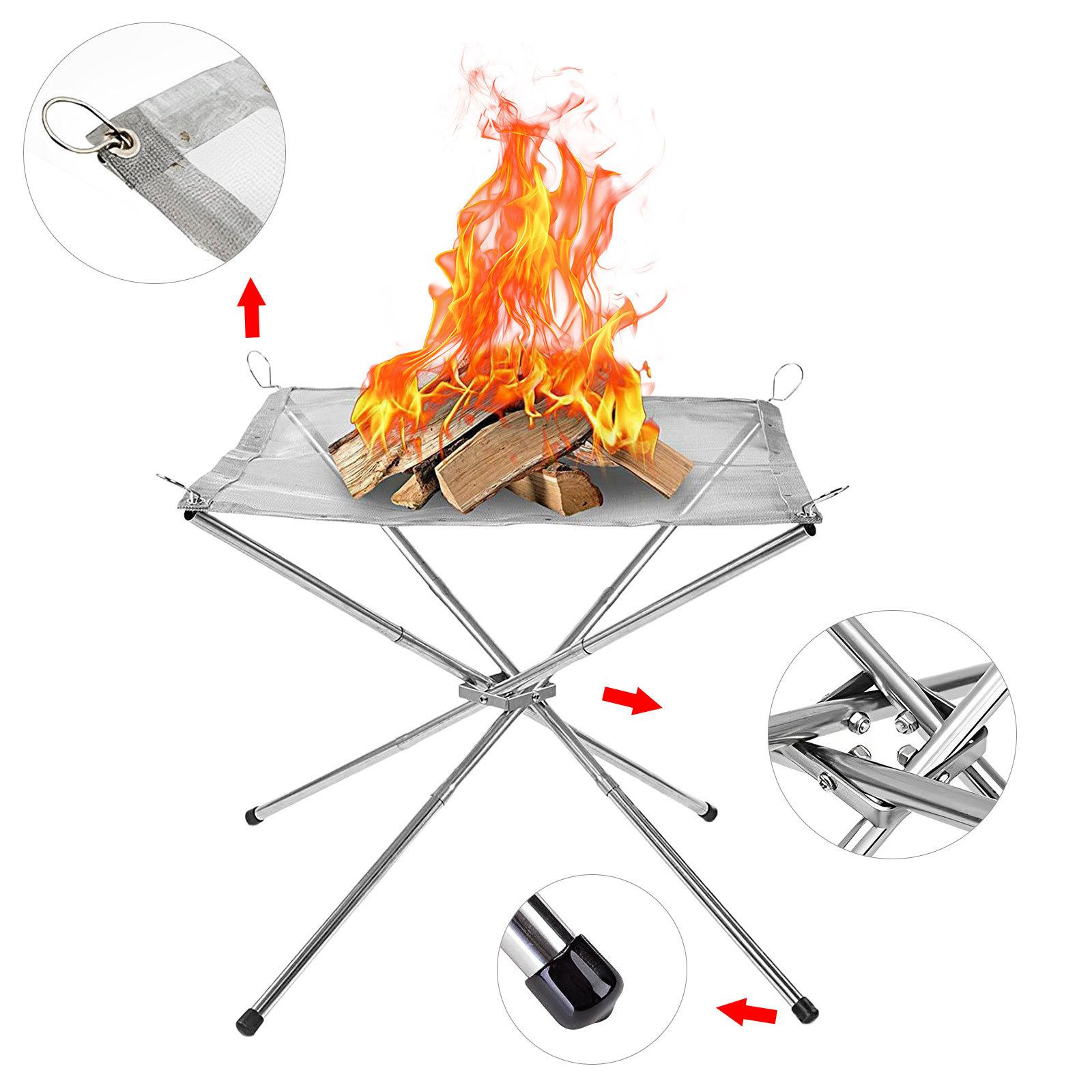 Portable Outdoor Fire Pit Coll - Outdoor Camping Fire Pit 评论和价格