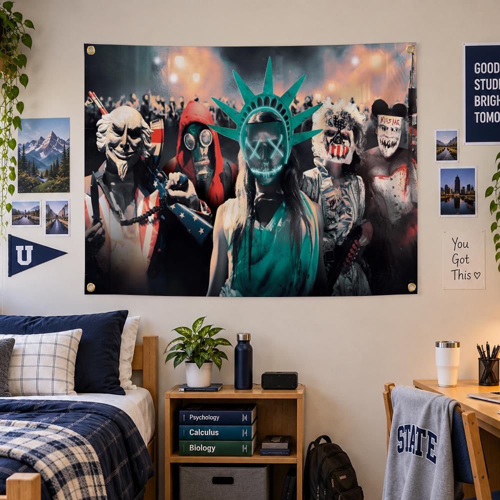 Movie The Purge Horror Flags P - Outdoor Camping Movies 评论和价格