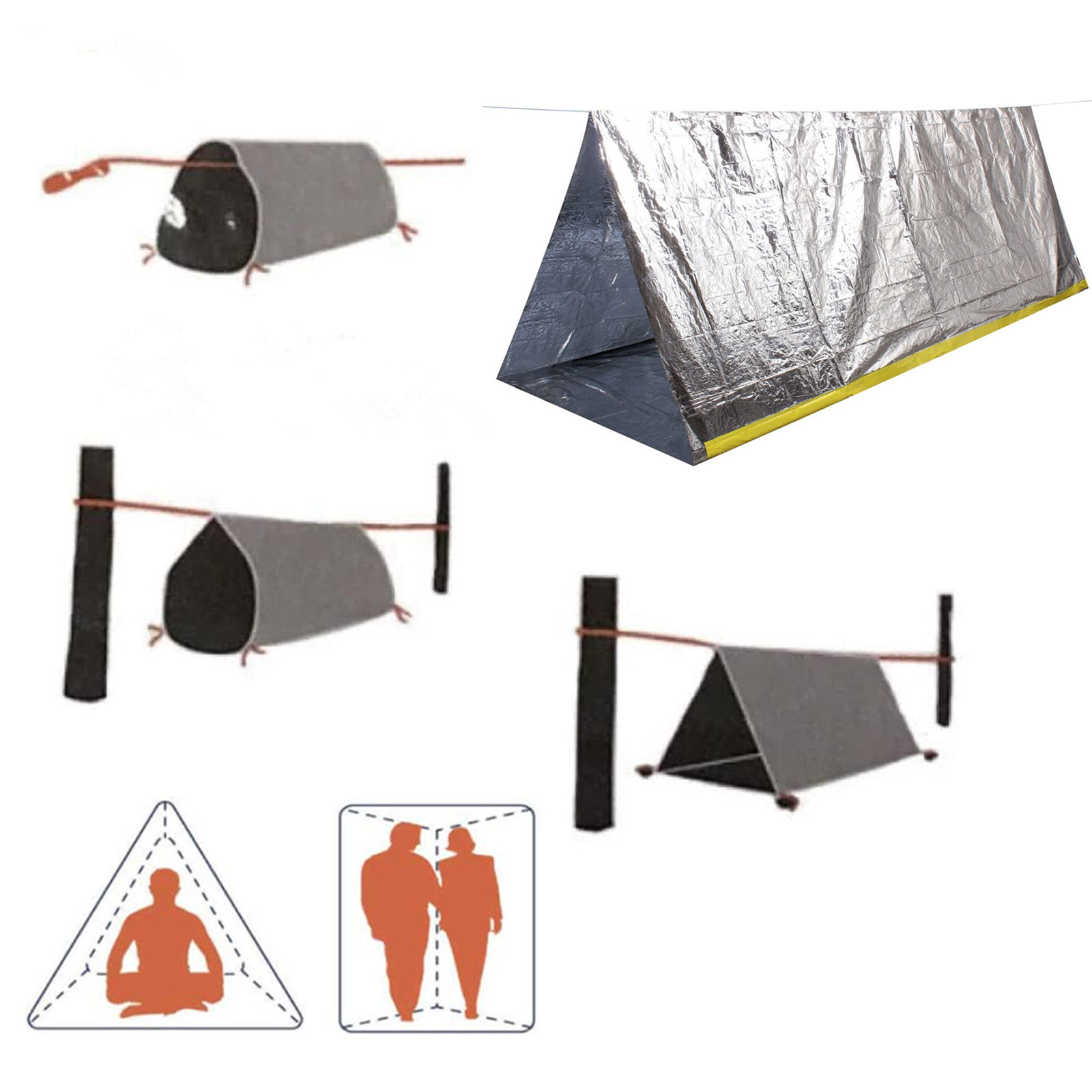 Emergency tent, Waterproof 2 P - Outdoor Camping Activities 评论和价格