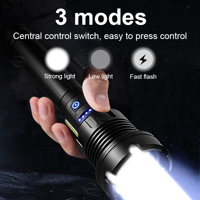 XHP390 Most Powerful Flashligh - Outdoor Camping Lighting 评论和价格