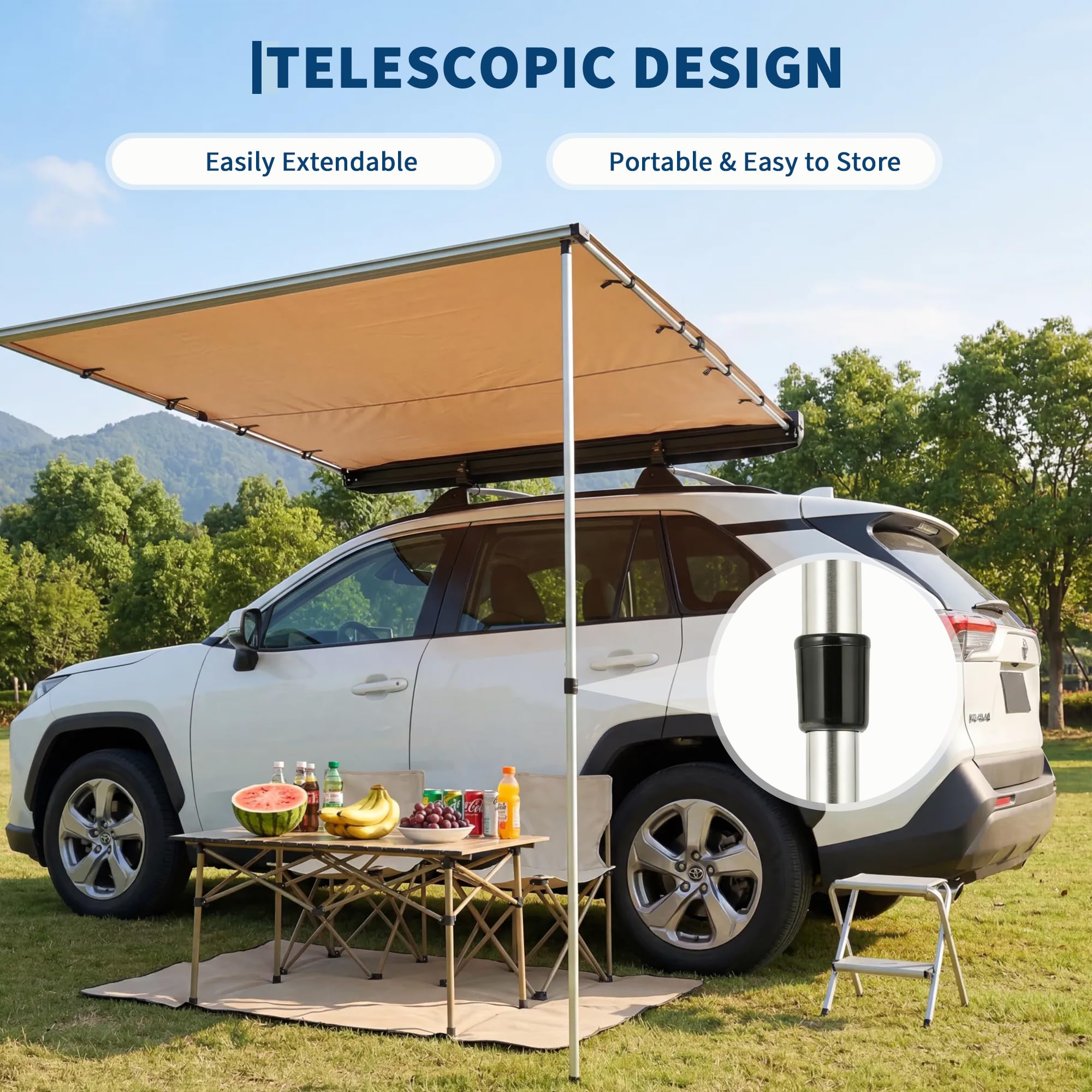 SUV Truck Van Roof Rack Awning - Outdoor Camping Vehicle 评论和价格