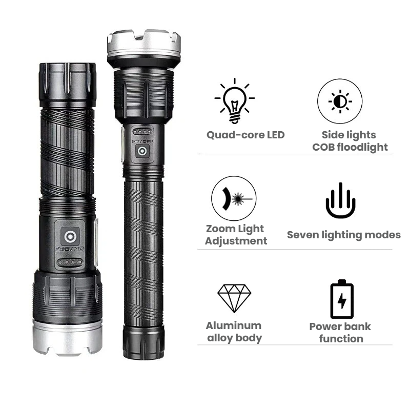 High-power LED Flashlight Tele - Outdoor Camping And Fishing 评论和价格